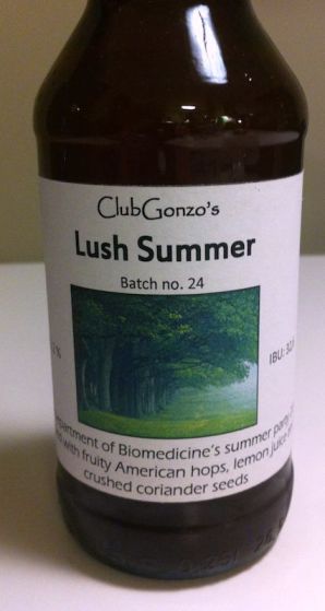 ClubGonzo's Lush Summer, Batch no 24.