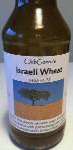 ClubGonzo's Israeli Wheat, batch no 34