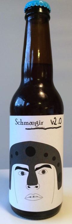 Schmægir v2.0 by Den Skjeløyde Mann. With the label of the v1.0 brew, edited by hand...