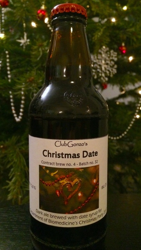 ClubGonzo's Christmas Date, Contract brew no.4, batch no 32.
